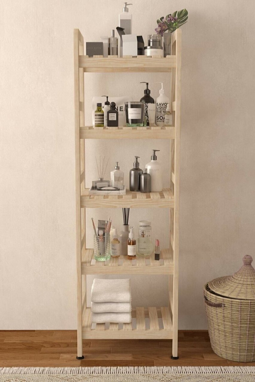 Banyo Organizeri, 5 raflı organizer, çok amaçlı raf, havluluk