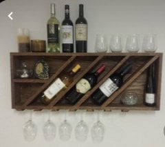 Ahşap Şaraplık Şarap Standı Alkol Standı