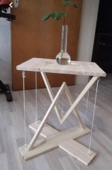 Ahşap Hareketli Sallanan Sehpa