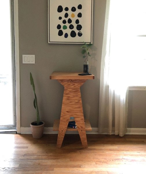 Plywood Tekli Sehpa Dresuar