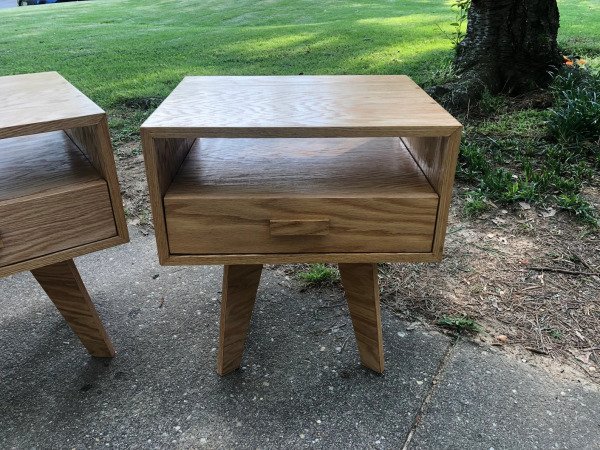 Plywood Tek Çekmeceli Komodin