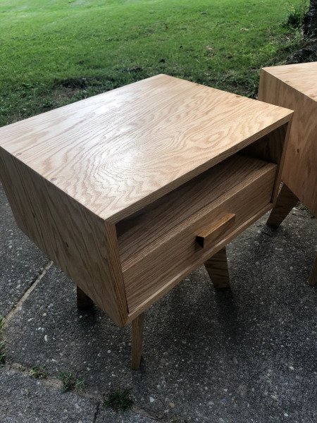 Plywood Tek Çekmeceli Komodin