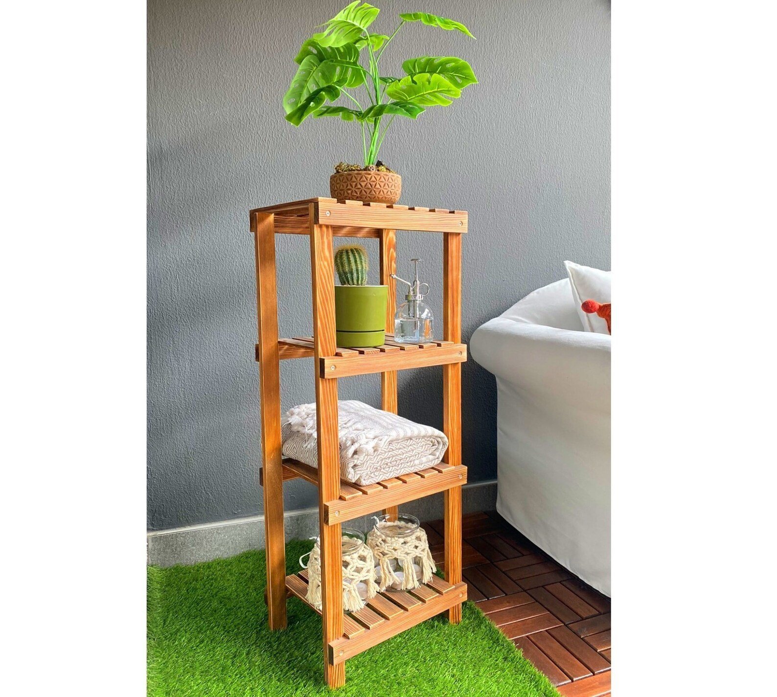 4 Raflı Banyo Düzenleyici Çok Amaçlı Raf