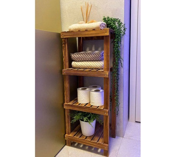 4 Raflı Banyo Düzenleyici Çok Amaçlı Raf