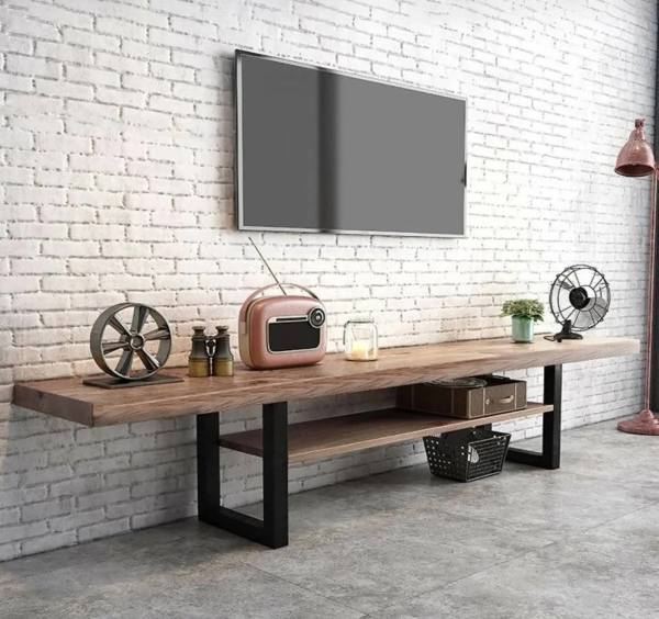 Metal Ayaklı 2 Raflı Tv Ünitesi
