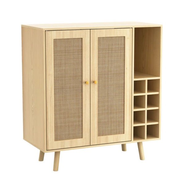Rattan Kapaklı Bar Kabini, Bar Dolabı, Şaraplık