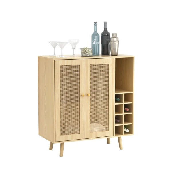 Rattan Kapaklı Bar Kabini, Bar Dolabı, Şaraplık