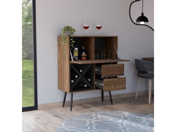 Ahşap Modern Bar Dolabı – Şık ve Fonksiyonel Tasarım