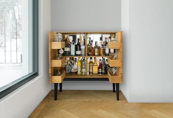 Modern Ahşap Bar Dolabı