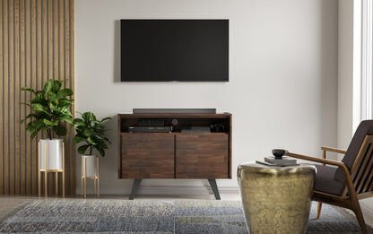 Koyu Ahşap Endüstriyel TV Ünitesi