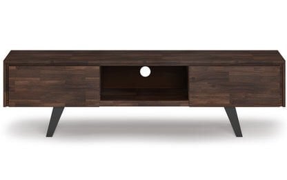 Koyu Ahşap Modern TV Sehpası