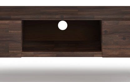 Koyu Ahşap Modern TV Sehpası