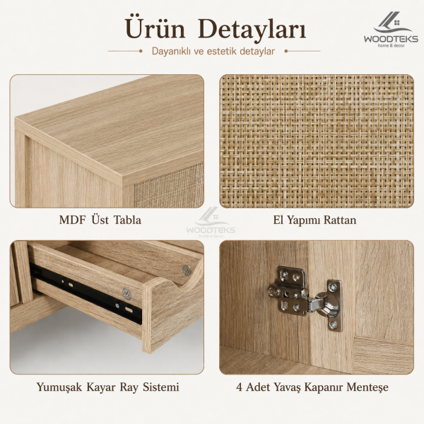 Liora Rattan Bar Konsolu