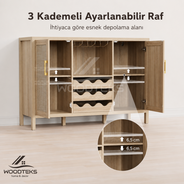 Liora Rattan Bar Konsolu