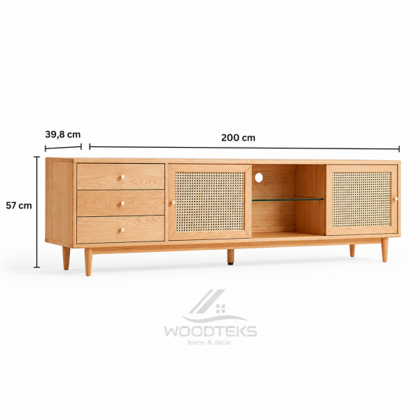 Woodteks Terra Rattan TV Konsolu