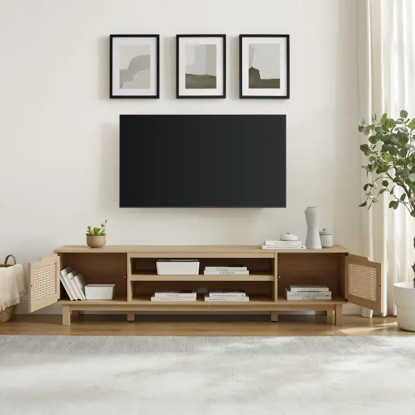 Woodteks Noma Rattan TV Sehpası